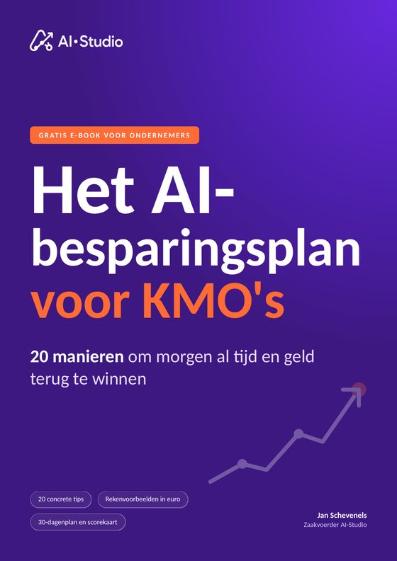 Cover van het e-book Het AI-besparingsplan voor KMO's